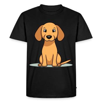 Conception de chien mignon pour les propriétaires de chiens - T-shirt Premium bio Homme - noir - Devant - Nico (187cm)