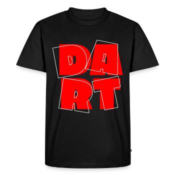 Jeu de fléchettes Dart Dart King 180 Bullseye - T-shirt Premium bio Homme - noir - Devant - Nico (187cm)