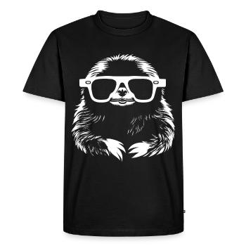 Paresseux Anime Paresseux Manga Paresseux Lunettes de soleil - T-shirt Premium bio Homme - noir - Devant - Nico (187cm)