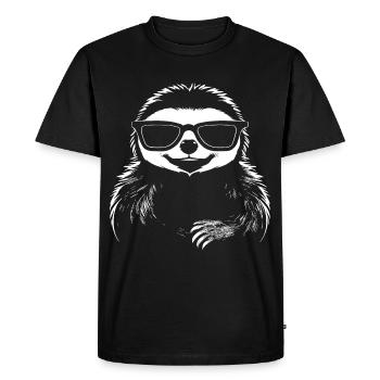 Sloths Anime Sloth Manga Sloth Sunglasses - Men's Premium Organic T-Shirt - black - Front - Nico (187cm)