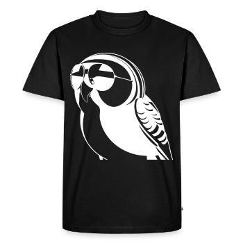 Funny Bird Wearing Sunglasses Cool Bourke's Parak - Men's Premium Organic T-Shirt - black - Front - Nico (187cm)