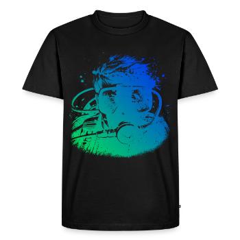 Plongeur Plongeur Plongeur Femme Plongeur Homme - T-shirt Premium bio Homme - noir - Devant - Nico (187cm)