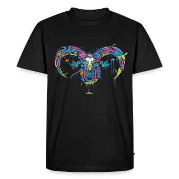 SIGNE DE L’ASTÉRISQUE T-SHIRT Zodiac Signe cadeau - T-shirt Premium bio Homme - noir - Devant - Nico (187cm)
