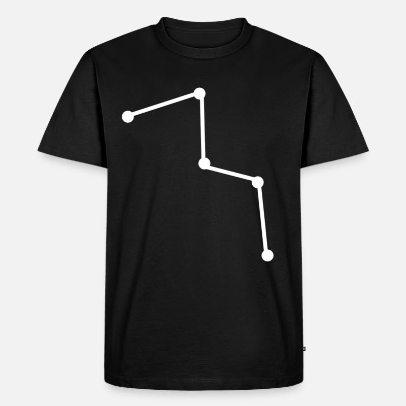 Kassiopeia Sternbild - Männer Premium Bio T-Shirt - Schwarz