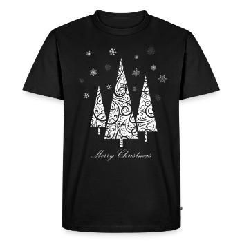 Arbres de noël arbre de noël joyeux noel - T-shirt Premium bio Homme - noir - Devant - Nico (187cm)