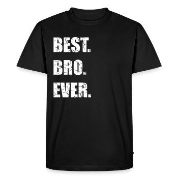 Meilleur Bro Ever Best Big Brother Idée cadeau - T-shirt Premium bio Homme - noir - Devant - Nico (187cm)