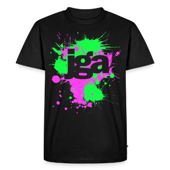 Patchs de trèfle JGA Bachelor Party - T-shirt Premium bio Homme - noir - Devant - Nico (187cm)