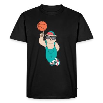 cadeau cool chemise chemise ours - T-shirt Premium bio Homme - noir - Devant - Nico (187cm)