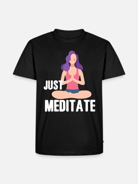 Juste méditer - T-shirt Premium bio Homme - noir