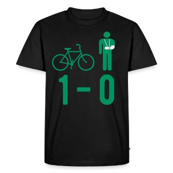 Bicycle accident plaster broken bone fracture - Men's Premium Organic T-Shirt - black - Front - Nico (187cm)