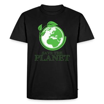 Conservation Planet Rescue Environment Gift - T-shirt Premium bio Homme - noir - Devant - Nico (187cm)