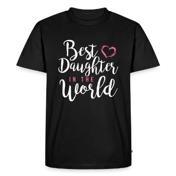 Meilleure fille - T-shirt Premium bio Homme - noir - Devant - Nico (187cm)
