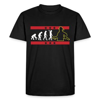 EVOLUTION FIREFIGHTER FIREFIGHTER FIREFIGHTER - Men's Premium Organic T-Shirt - black - Front - Nico (187cm)