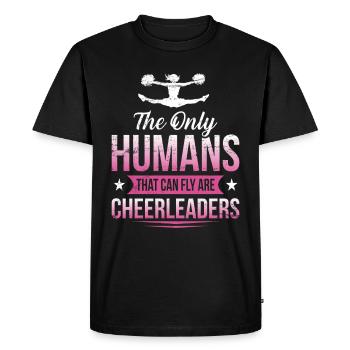 Pom-pom girls - T-shirt Premium bio Homme - noir - Devant - Nico (187cm)