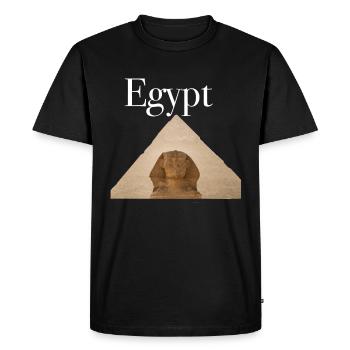 Pyramide pyramides Egypte - T-shirt Premium bio Homme - noir - Devant - Nico (187cm)