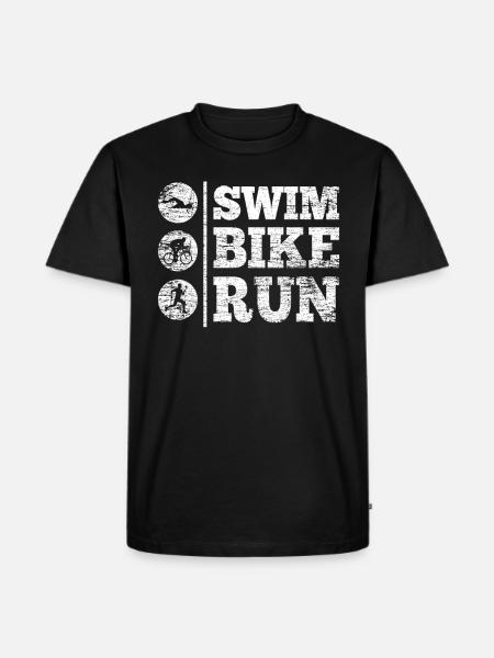 Triathlon - Men's Premium Organic T-Shirt - black