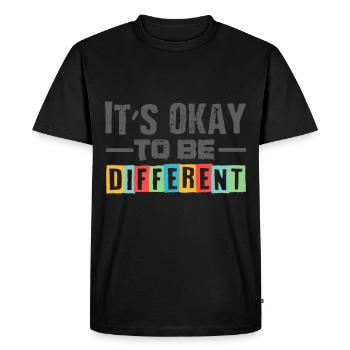 different autism gift shirt - Men's Premium Organic T-Shirt - black - Front - Nico (187cm)