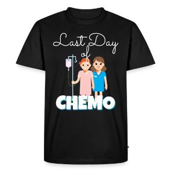 Le dernier jour de la chimiothérapie anticancéreuse - T-shirt Premium bio Homme - noir - Devant - Nico (187cm)