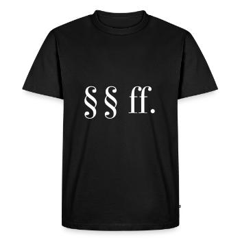 §§ ff. Law Jura Law Law - Men's Premium Organic T-Shirt - black - Front - Nico (187cm)