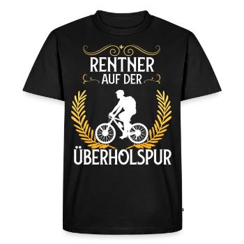 Retraités vélo retraite vélo de course - T-shirt Premium bio Homme - noir - Devant - Nico (187cm)