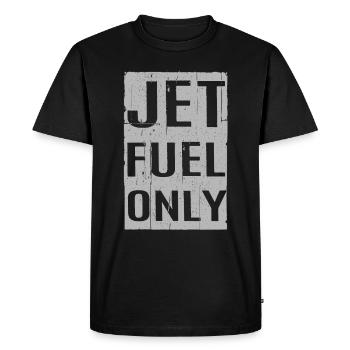 Cool Jet Fuel Seulement Cadeau de la Force aérienne en détresse - T-shirt Premium bio Homme - noir - Devant - Nico (187cm)