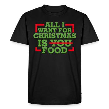 Cadeau drôle de Noël T-shirt de Noël - T-shirt Premium bio Homme - noir - Devant - Nico (187cm)