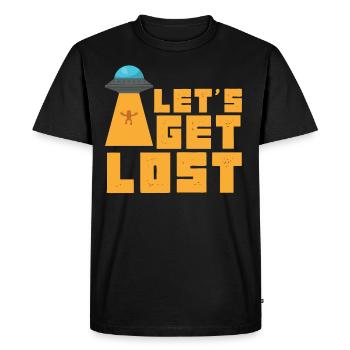 Cadeau Amusez-vous à perdre Ufo Alien Lovers - T-shirt Premium bio Homme - noir - Devant - Nico (187cm)