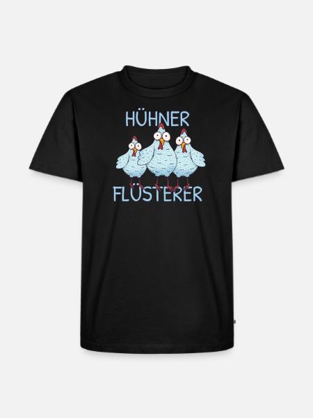 Hühnerflüsterer - Männer Premium Bio T-Shirt - Schwarz
