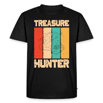 Cadeau de géocacheurs de carte d'île de chasse au trésor cool - T-shirt Premium bio Homme - noir - Devant - Nico (187cm)