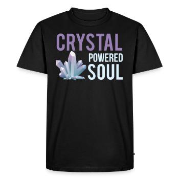 Cool Crystal Powered Soul Crystal Lovers Gift - T-shirt Premium bio Homme - noir - Devant - Nico (187cm)