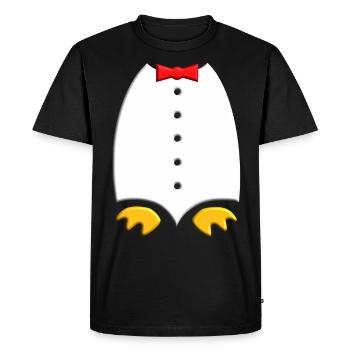 Costume de pingouin costume de carnaval costume costume de smoking - T-shirt Premium bio Homme - noir - Devant - Nico (187cm)