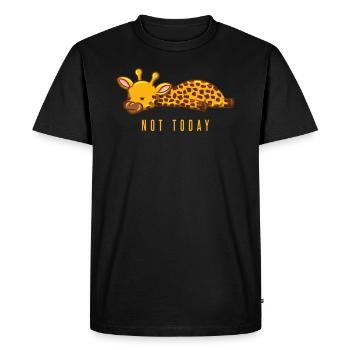 Pas aujourd'hui - T-shirt Premium bio Homme - noir - Devant - Nico (187cm)
