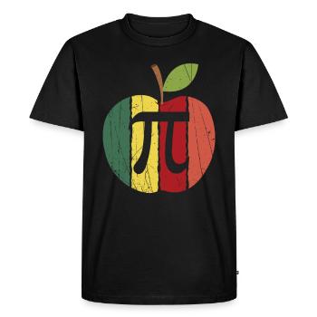 Cool Vintage Applie Pie Pi Pun Retro Bakers cadeau - T-shirt Premium bio Homme - noir - Devant - Nico (187cm)