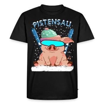 pistensau - T-shirt Premium bio Homme - noir - Devant - Nico (187cm)
