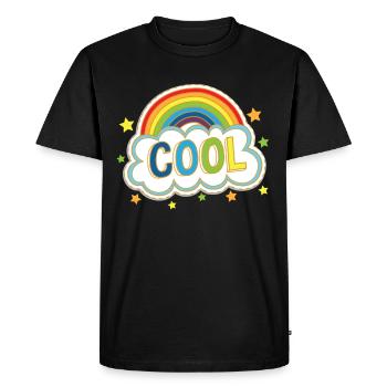Cool Rainbow Comic Style Comic Book Fan Comic cadeau - T-shirt Premium bio Homme - noir - Devant - Nico (187cm)