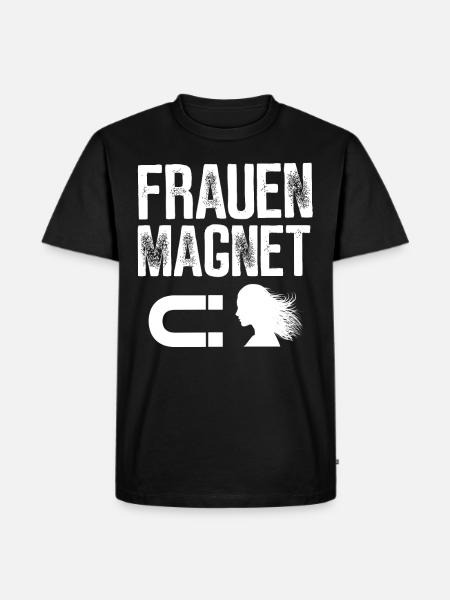 FRAUEN MAGNET GESCHENKIDEE LUSTIG MACHO - Männer Premium Bio T-Shirt - Schwarz