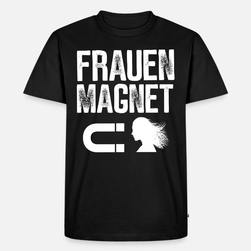 FRAUEN MAGNET GESCHENKIDEE LUSTIG MACHO - Männer Premium Bio T-Shirt - Schwarz