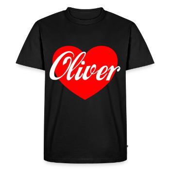 Oliver Idée cadeau Drôle Michael - T-shirt Premium bio Homme - noir - Devant - Nico (187cm)