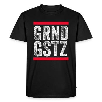 Basic Law Corona Virus birthday gift idea - Men's Premium Organic T-Shirt - black - Front - Nico (187cm)