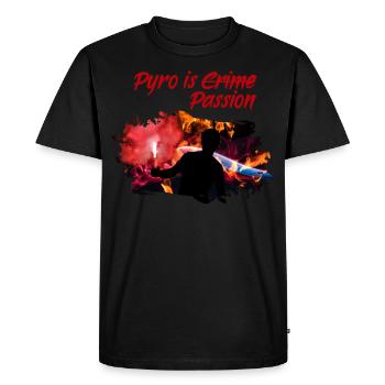 Pyro football Ultras Fan Pyrotechnic cadeau - T-shirt Premium bio Homme - noir - Devant - Nico (187cm)