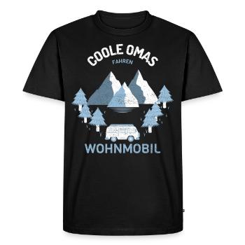 Cool grand-mère de conduite camping-car cadeau de fourgonnette - T-shirt Premium bio Homme - noir - Devant - Nico (187cm)