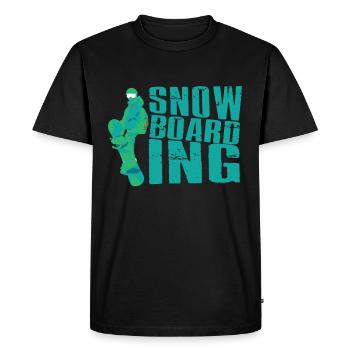 Snowboarding - T-shirt Premium bio Homme - noir - Devant - Nico (187cm)