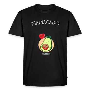 Mamacado, grossesse, enceinte - T-shirt Premium bio Homme - noir - Devant - Nico (187cm)