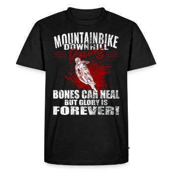 VTT de descente, vélo de montagne - T-shirt Premium bio Homme - noir - Devant - Nico (187cm)