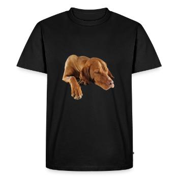 Braque de Weimar - T-shirt Premium bio Homme - noir - Devant - Nico (187cm)