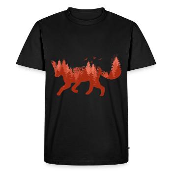Renards Renards - T-shirt Premium bio Homme - noir - Devant - Nico (187cm)