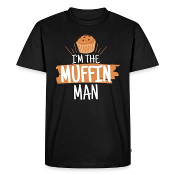 I'm The Muffin Guy Cupcakes - Men's Premium Organic T-Shirt - black - Front - Nico (187cm)