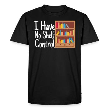 Lire T-shirt Parfait pour les vers de bibliothèque - T-shirt Premium bio Homme - noir - Devant - Nico (187cm)