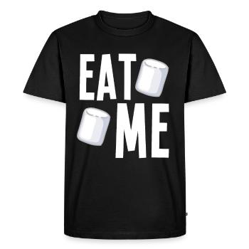 Eat Me Marshmallows - Men's Premium Organic T-Shirt - black - Front - Nico (187cm)