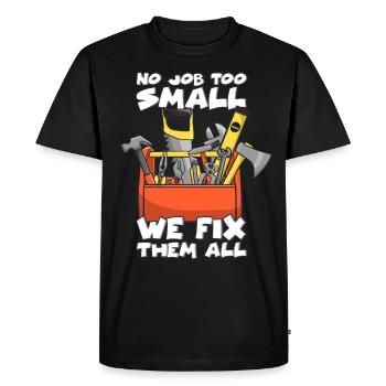 craftsman - Men's Premium Organic T-Shirt - black - Front - Nico (187cm)